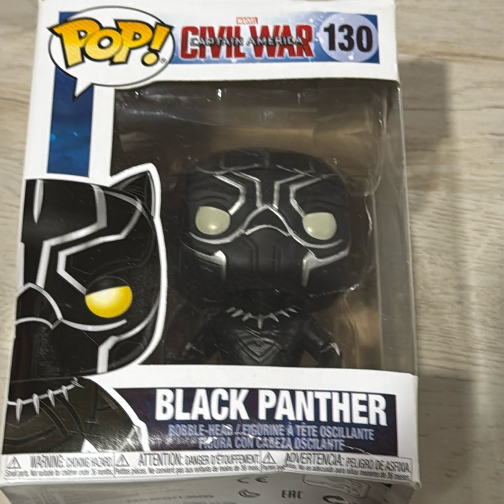 Marvel Funko pop captain America civil war black panther